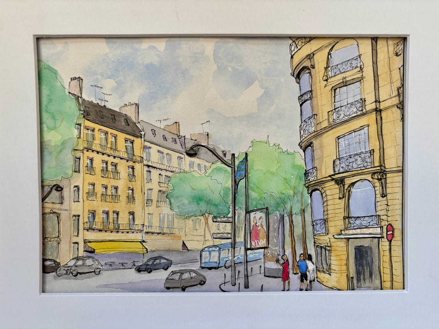 Parisian street scene. Original or print available