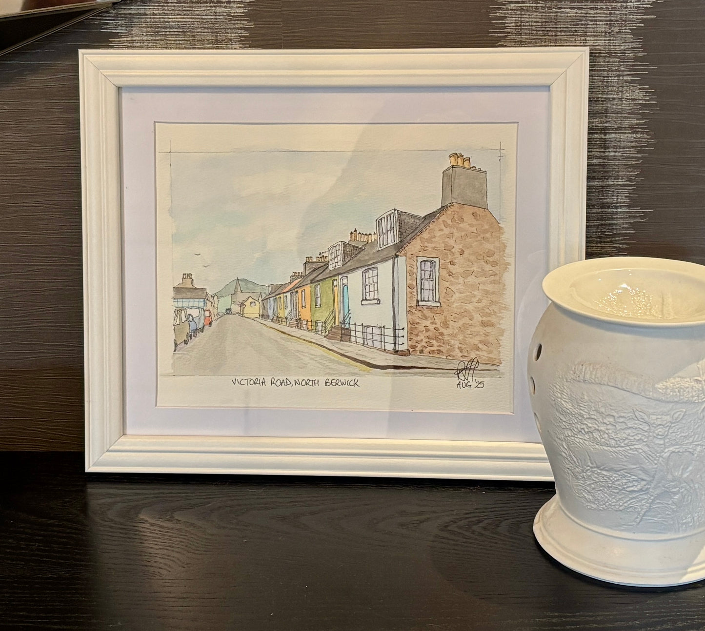 Pretty cottages, North Berwick. Original or Print available