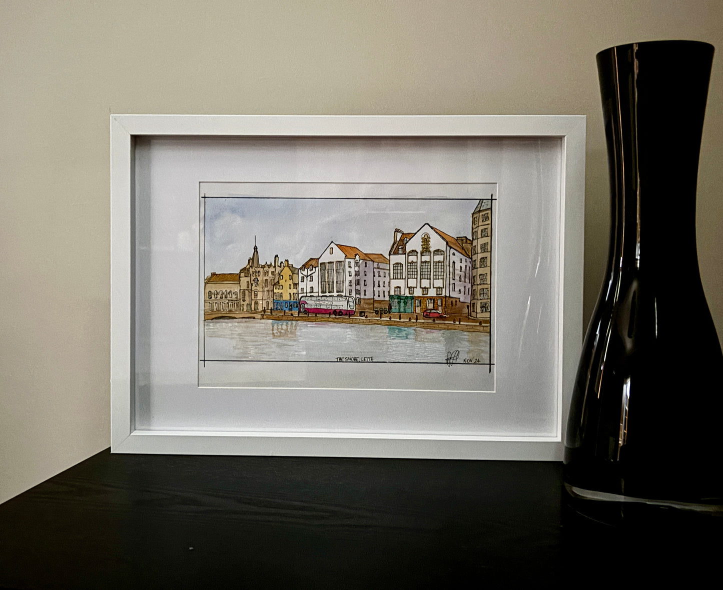 Leith street scene, The Shore. Original or print available