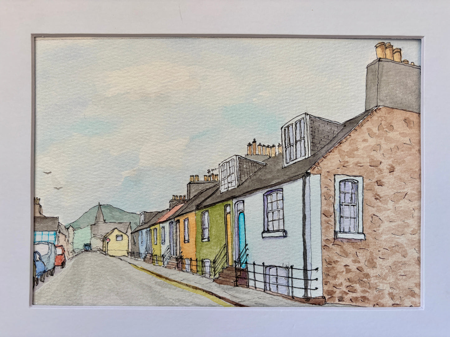 Pretty cottages, North Berwick. Original or Print available