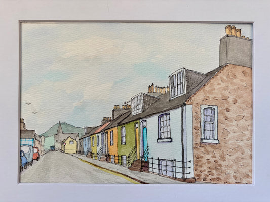 Pretty cottages, North Berwick. Original or Print available
