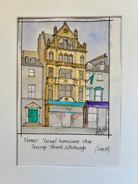 Gray’s Hardware store, George Street, Edinburgh. Original or Print available