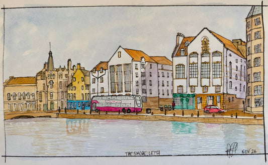 Leith street scene, The Shore. Original or print available
