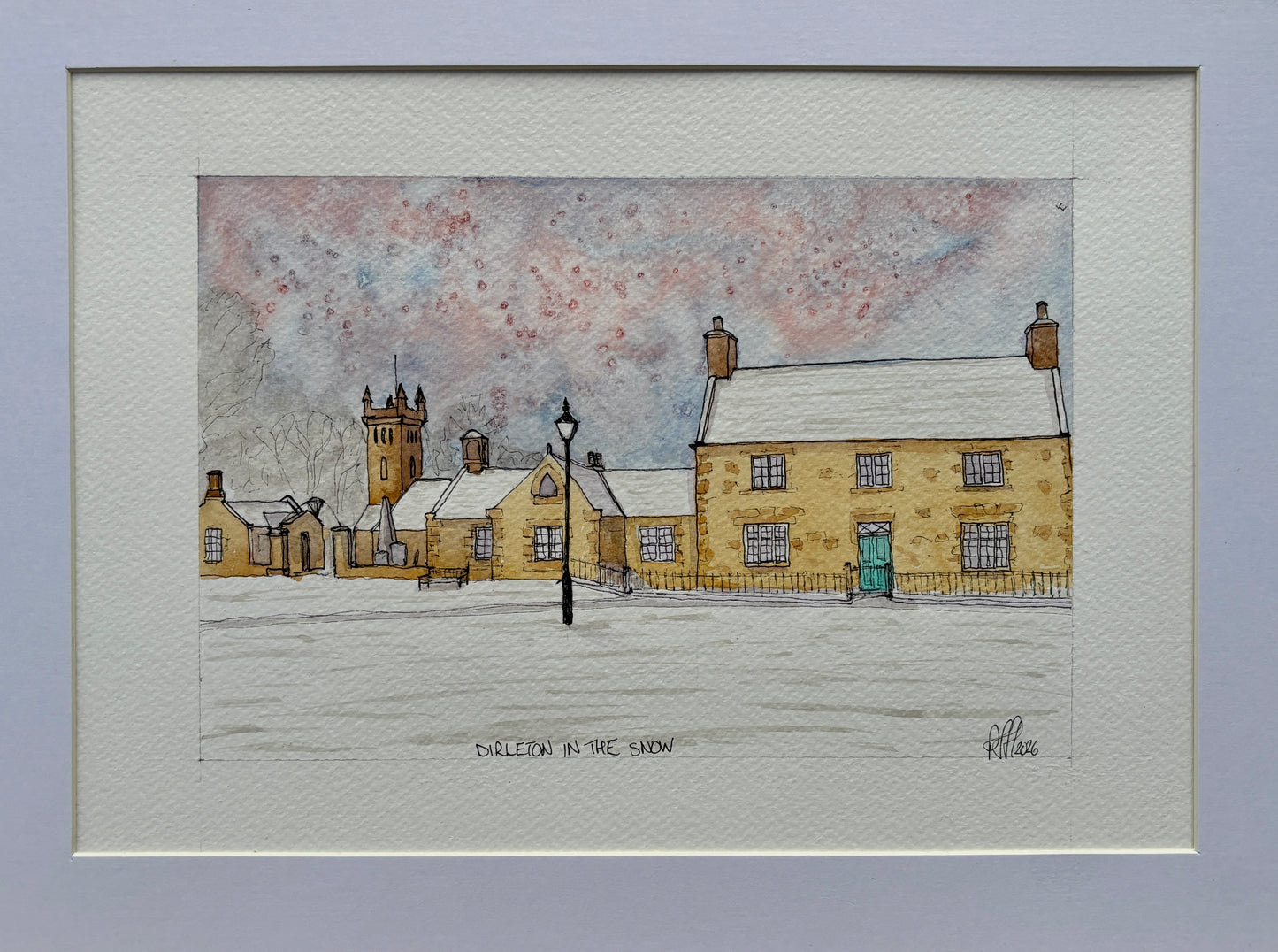 Dirleton in the snow. Original