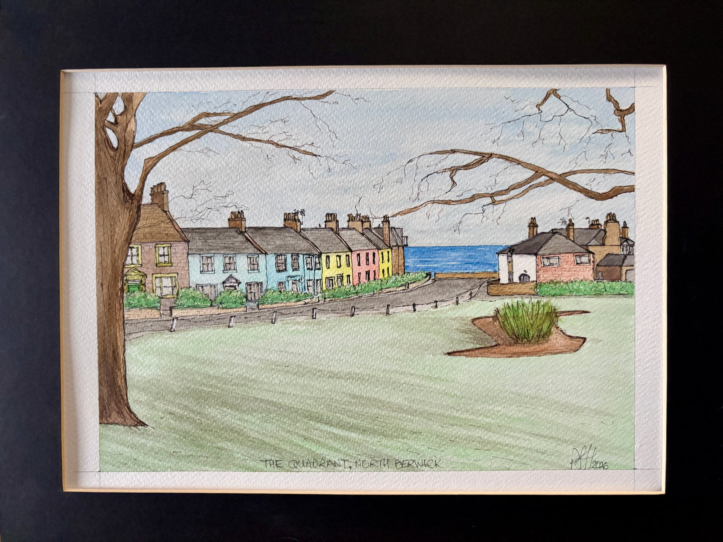 The Quadrant in Winter - original watercolour