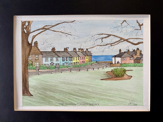 The Quadrant in Winter - original watercolour
