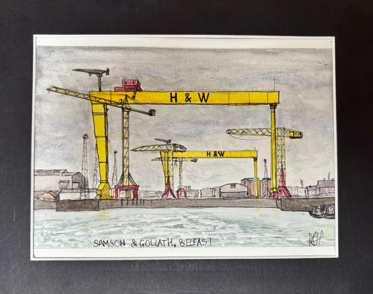 Samson & Goliath cranes, Belfast harbour
